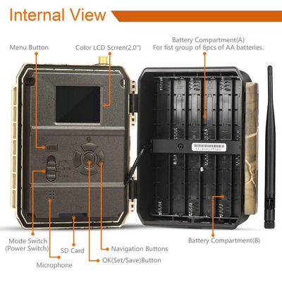 4.0CG Mobile Trail Camera   GPS APP MMS SMTP 12MP 1080P