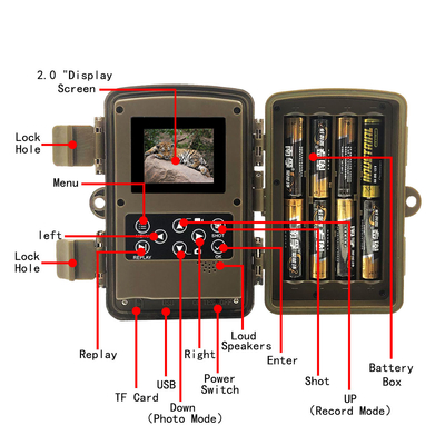 1080P IP66 Waterproof Hunting Camera PIR Night Vision High Difinition