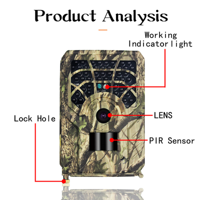 PR300A Hunter Trail Camera  IP54 Waterproof 46pcs IR Lights  720P