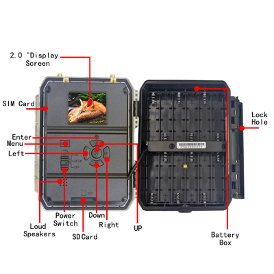 4.0CG Mobile Trail Camera IP66  12MP 1080P APP Remote 4G Lte